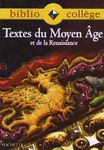 Textes du Moyen Age et de la Renaissance