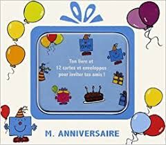 Boîte monsieur anniversaire - Ton livre et 12 cartes et enveloppes pour inviter tes amis !