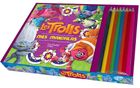 Les Trolls Mes mandalas - 1 bloc de mandallas Trolls et 8 crayons de couleur