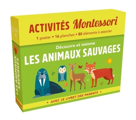 Découvre et nomme les animaux sauvages - Avec le livret des parents Découvre et nomme les animaux sauvages - Avec le livret des parents