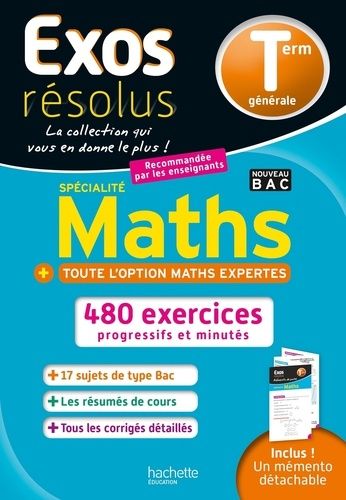 Spécialité Mathématiques Tle générale - + toute l'option Maths expertes