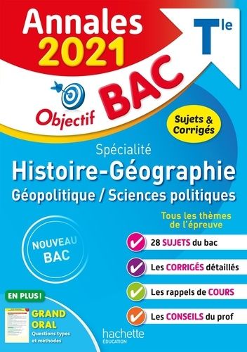 Spécialité Histoire-Géographie, géopolitique, sciences politiques Tle