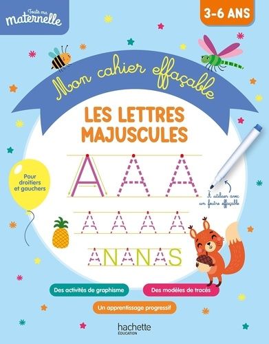 Mon cahier effaçable - Les lettres majuscules Mon cahier effaçable - Les lettres majuscules
