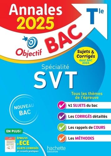 Spécialité SVT Tle Objectif Bac Annales Bac