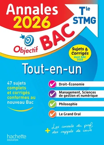 Tout - en - un Tle STMG. Sujets & corrigés Edition 2026 Tout - en - un Tle STMG. Sujets & corrigés Edition 2026