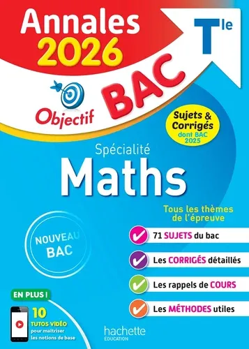 Spécialité Maths Tle. Sujets & corrigés Edition 2026