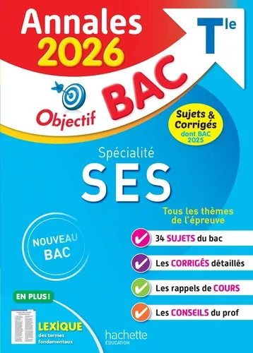 Spécialité SES Tle. Sujets & corrigés Edition 2026 Spécialité SES Tle. Sujets & corrigés Edition 2026