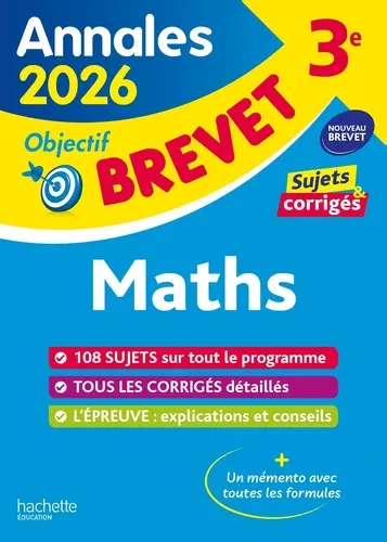 Maths 3e. Sujets & corrigés Edition 2026 Maths 3e. Sujets & corrigés Edition 2026
