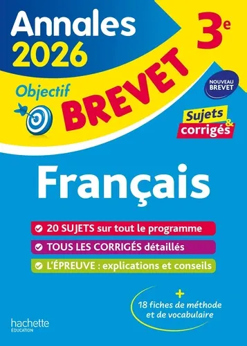Français 3e. Sujets & corrigés Edition 2026