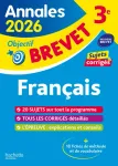 Français 3e. Sujets & corrigés Edition 2026