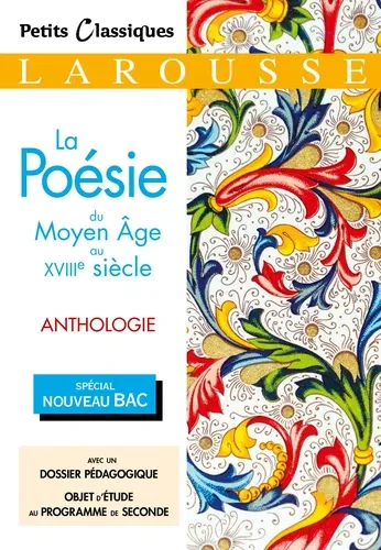La poésie du Moyen Age au XVIIIe siècle La poésie du Moyen Age au XVIIIe siècle