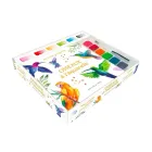 Ma petite palette Oiseaux à l'aquarelle. Coffret avec 10 planches prêtes - à - peindre, une palette de 6 couleurs et un pinceau Ma petite palette Oiseaux à l'aquarelle. Coffret avec 10 planches prêtes - à - peindre, une palette de 6 couleurs et un pinceau
