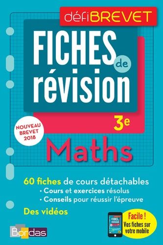Maths 3e - Fiches de révision Maths 3e - Fiches de révision