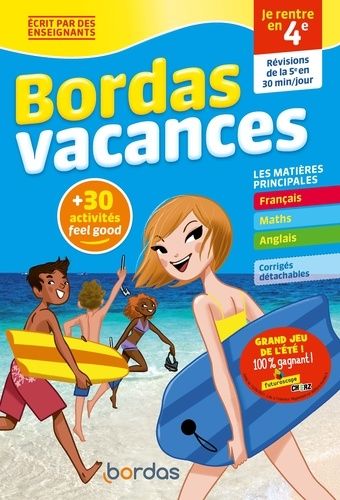 Bordas vacances - je rentre en 4e Bordas vacances - je rentre en 4e