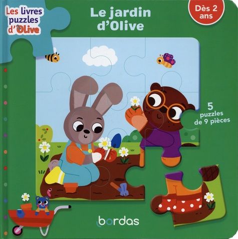 Le jardin d'Olive - 5 puzzles de 9 pièces