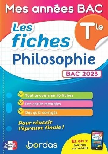 Les fiches Philosophie Tle