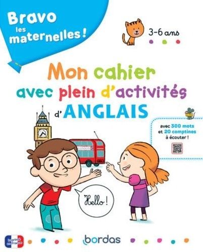 Mon cahier avec plein d'activités d'anglais