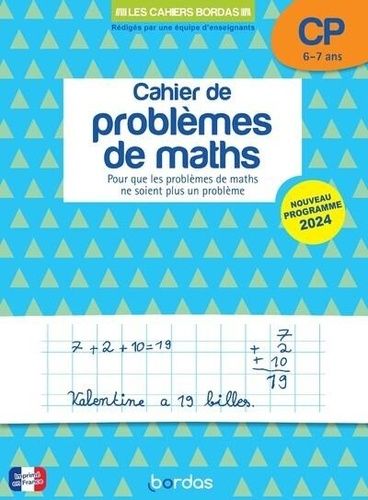 Cahier de problèmes de maths CP