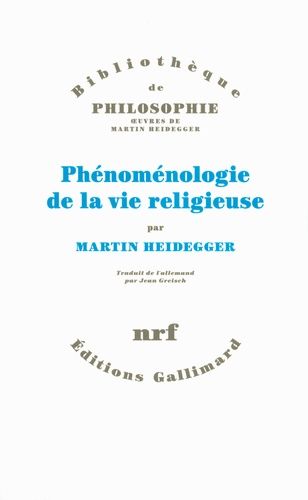 Phénoménologie de la vie religieuse