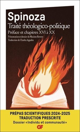 Traité théologico-politique - Préface et chapitres XVI à XX. Prépas scientifiques, dossier "Individu et communauté"