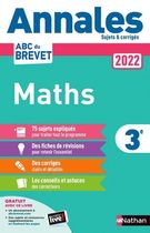 Annales Brevet Mathématiques 3e - Sujets et corrigés