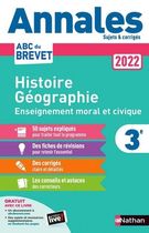 Annales Brevet Histoire Géographie Enseignement Moral et Civique 3e - Sujets et corrigés