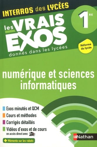 Numérique et sciences informatiques 1re