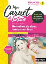 Mon carnet de lecteur Français 1re - Mémoires de deux jeunes mariées, Honoré de Balzac