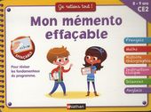 Mon mémento effaçable - CE2 8-9 ans