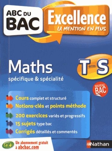 Maths Tle S - Spécifique et spécialité