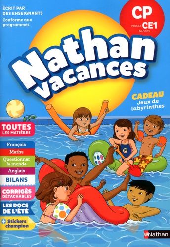 Nathan Vacances Du CP vers le CE1 6/7 ans