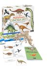 Mon coffret Montessori Dinosaures - Avec 1 squelette en bois à assembler, 1 grande frise, 60 cartes classifiées, 20 grandes fiches et 1 livret