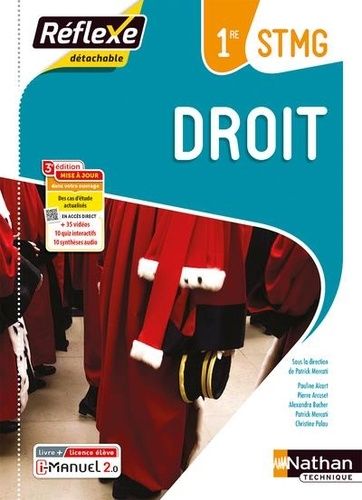 Droit 1re STMG - Livre + licence élève