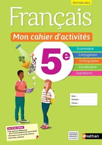 Français 5e Mon cahier d'activités