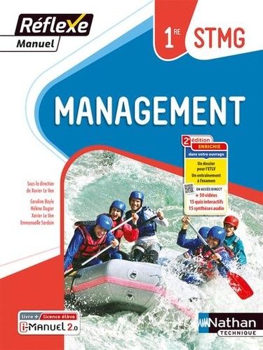 Management 1re STMG Réflexe - Livre + licence élève