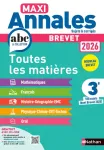 Brevet 3e toutes les matières Maxi Annales. 100 sujets (dont Brevet 2025) Edition 2026