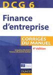 DCG 6 Finance d'entreprise - Corrigés du manuel