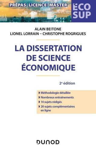 La dissertation de science économique