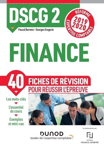 Finance DSCG 2 - Fiches de révision