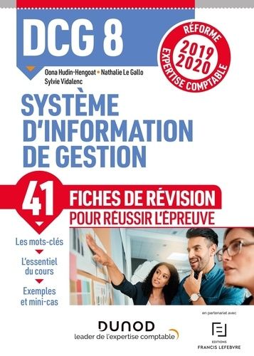 Système d'information de gestion DCG 8 - Fiches de révision