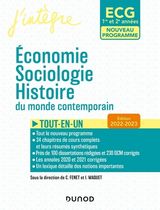 Economie, Sociologie, Histoire du monde contemporain ECG 1re et 2e années