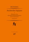 Recherches logiques - Tome 3, Eléments d'une élucidation phénoménologique de la connaissance (recherche 6)