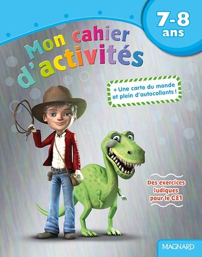 Mon cahier d'activités dinosaure 7-8 ans