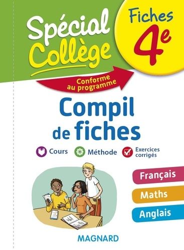Compil de fiches 4e - Français, Maths, Anglais