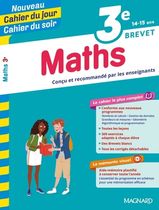 Cahier du jour/Cahier du soir Maths 3e + mémento Cahier du jour/Cahier du soir Maths 3e + mémento