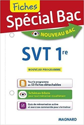 Fiches SVT 1re (Special bac)