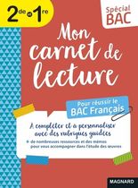 Mon carnet de lecture Français 2de/1re - A compléter et à personnaliser avec des rubriques guidées