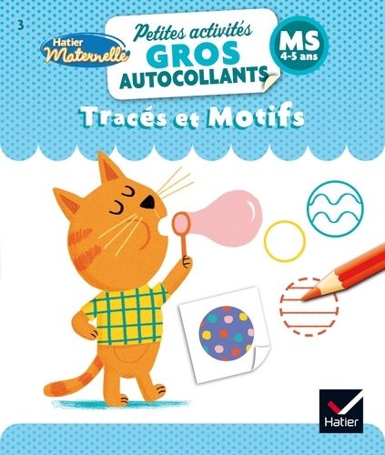 Tracés et motifs MS - Petites activités gros autocollants