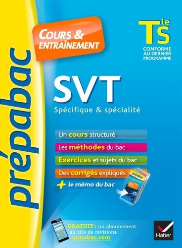 SVT Tle S spécifique & spécialité