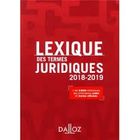 Lexique des termes juridiques 2018/19 campus